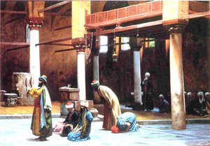 モスクでの祈り、1892 作： Jean Leon Gerome